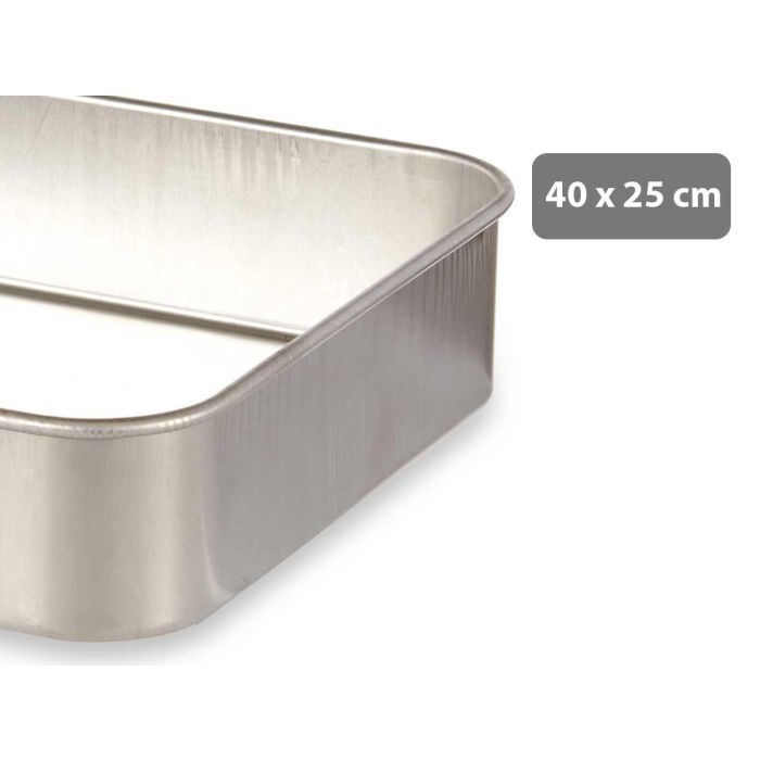 Rustidera de Aluminio Kinvara 40x25 cm - Apta Horno, Gas, Lavavajillas (12 Unidades) 2 Rustidera de Aluminio Kinvara 40x25 cm - Apta Horno, Gas, Lavavajillas (12 Unidades) 2