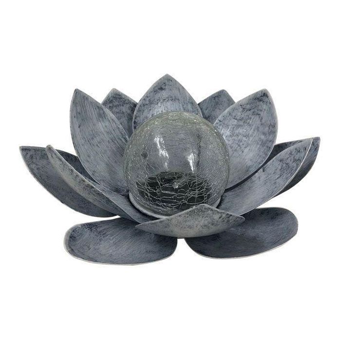 Galix Lámpara Solar LED Nenúfar Lirio de Agua Bola Crepitante para Jardín Exterior, Metal y Vidrio Ø 220mm, 8h Autonomía 1 Galix Lámpara Solar LED Nenúfar Lirio de Agua Bola Crepitante para Jardín Exterior, Metal y Vidrio Ø 220mm, 8h Autonomía 1