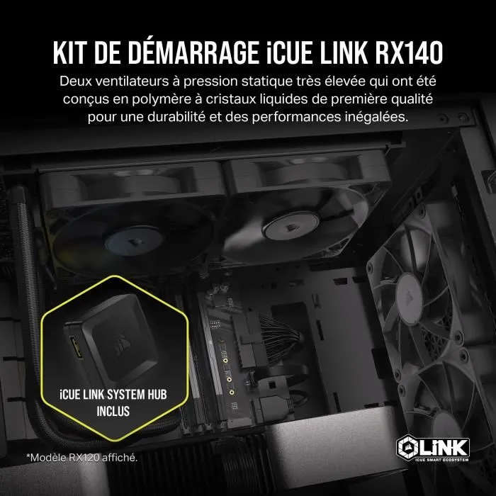 Corsair CO-9051012-WW Kit de Inicio Refrigeración PC con Ventilador PWM iCUE LINK RX140 de 140 mm 1