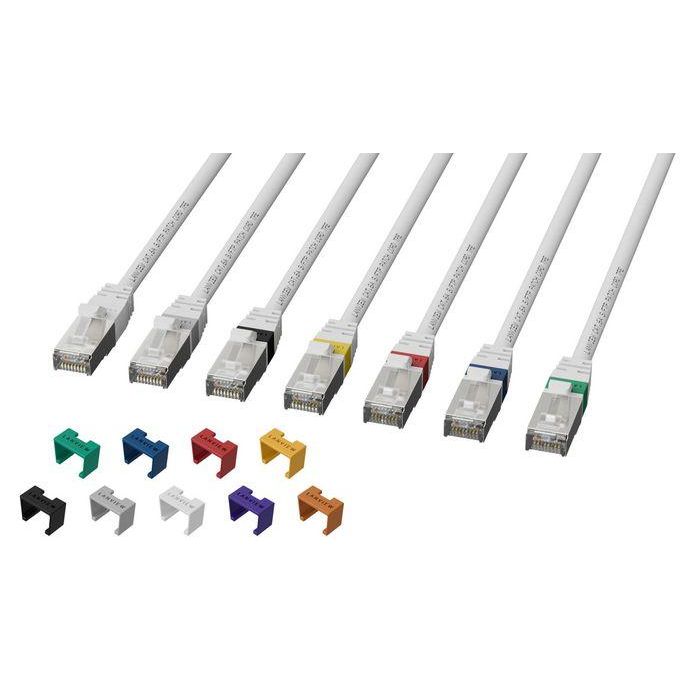 Lanview Network Cable CAT6A S/FTP 2m White LSZH, HIGH-FLEX, SmartClick 2 Lanview Network Cable CAT6A S/FTP 2m White LSZH, HIGH-FLEX, SmartClick 2