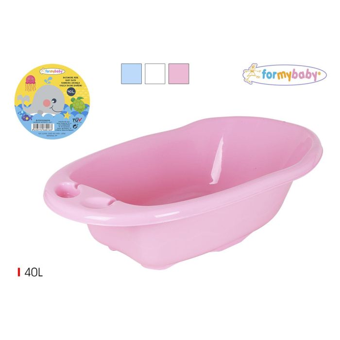 Formybaby Bañera Infantil 40 Litros - Medidas 85 x 49 x 23.5 cm para Bebés (6 Unidades)