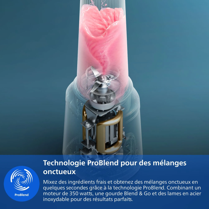 Philips Licuadora HR2670/00, 350 W, 0,8 L, Negra 1