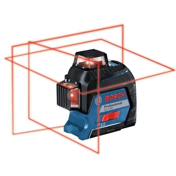 Laser Cross Cross GLL 3-80 Líneas rojas (versión de la batería) en la caja estándar - Bosch - 0601063S00 1 Laser Cross Cross GLL 3-80 Líneas rojas (versión de la batería) en la caja estándar - Bosch - 0601063S00 1