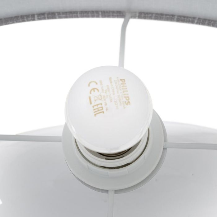 Lámpara Mesa Blanco Cerámica Iluminación 35 X 20 X 50 cm