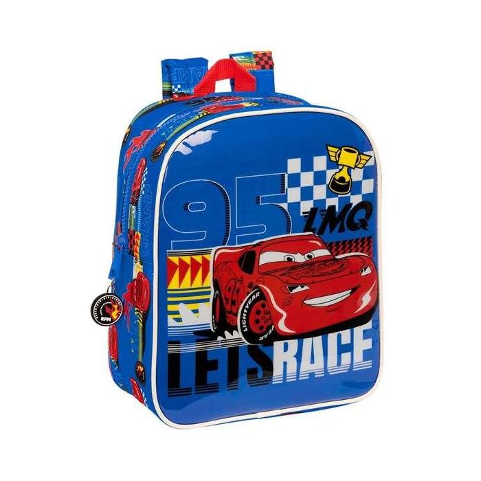 Mochila Infantil Cars Race ready Azul 22 x 27 x 10 cm