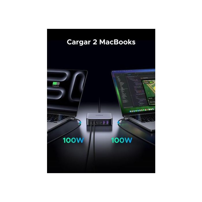 Ugreen Nexode Universal Negro, Gris Corriente Alterna Carga Rápida Interior 14