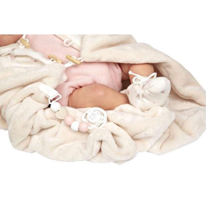 Muñeca reborn arias 45 cm elba c/manta 29 Muñeca reborn arias 45 cm elba c/manta 29