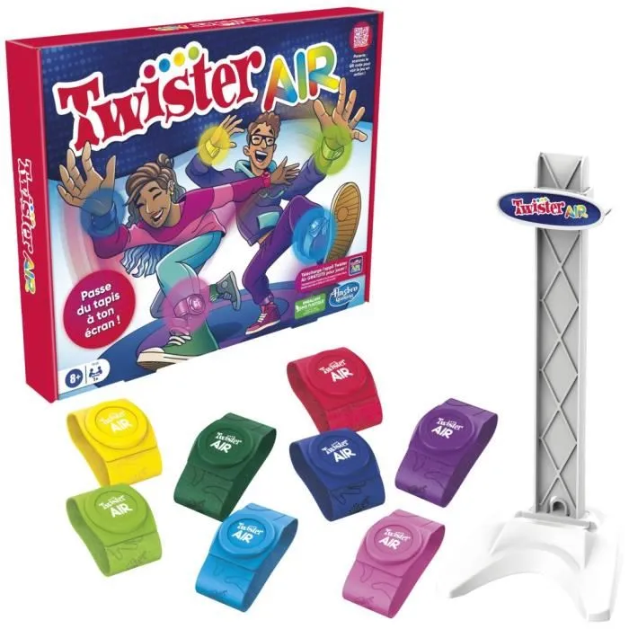 Hasbro Gaming Twister Air Juego con Aplicación AR para Grupo, 8 Años 2