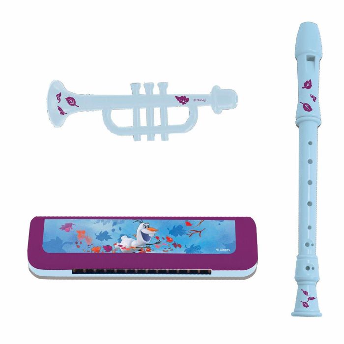 LEXIBOOK - QUEEN OF SNOWS - Lote de 7 instrumentos musicales para niños - Pandereta - Maracas - Castagnette - Armónica - Flauta 2