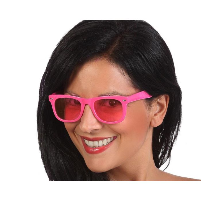 Gafas Rosa Carnaval Mujer Adulto