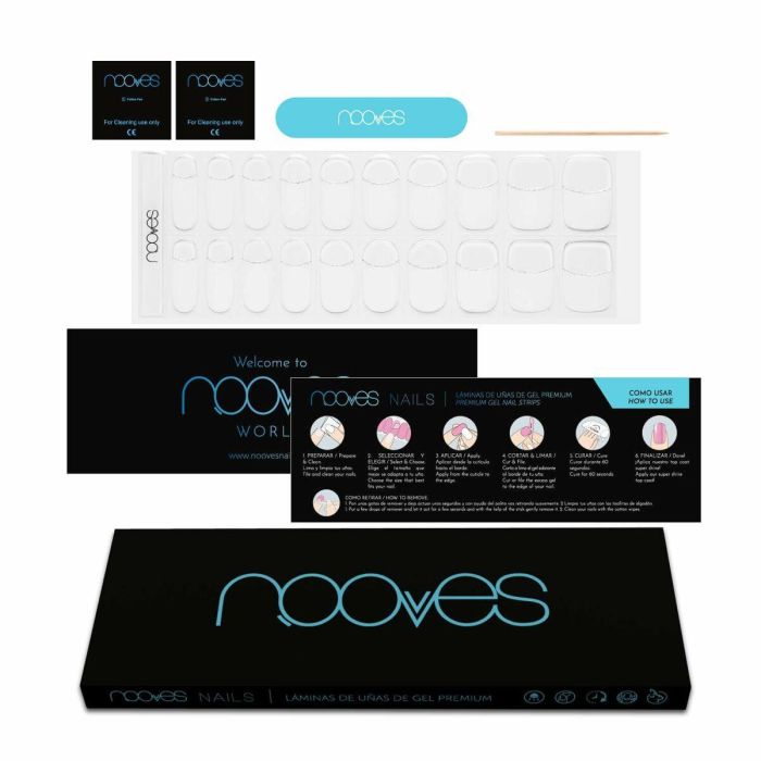 Nooves #Luxe Láminas de Uñas de Gel French Premium 20 Uds.