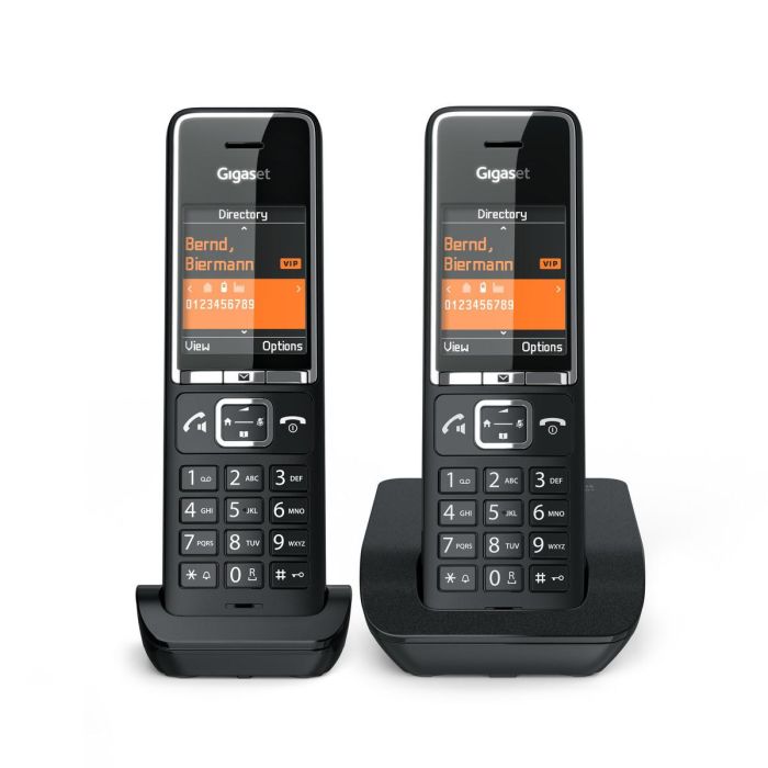 Gigaset L36852-H3001-D204 Teléfono Inalámbrico Comfort 550 Duo Negro Cromo 1 Gigaset L36852-H3001-D204 Teléfono Inalámbrico Comfort 550 Duo Negro Cromo 1