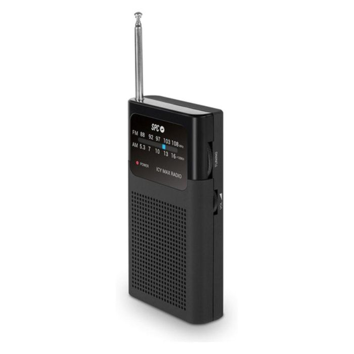 SPC Radio ICY MAX Modelo 4588N - FM/AM, Entrada Auxiliar, Alimentación por Pilas AAA 1 SPC Radio ICY MAX Modelo 4588N - FM/AM, Entrada Auxiliar, Alimentación por Pilas AAA 1
