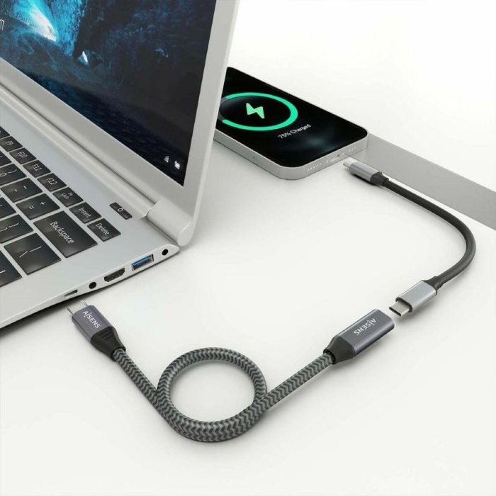 AISENS - CABLE USB 3.2 GEN2x2 ALUMINIO 20GBPS 8K@30HZ 5A 100W, TIPO USB-C/M-USB-C/H, GRIS, 2.0M 1 AISENS - CABLE USB 3.2 GEN2x2 ALUMINIO 20GBPS 8K@30HZ 5A 100W, TIPO USB-C/M-USB-C/H, GRIS, 2.0M 1