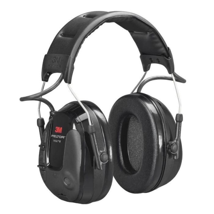 3M Peltor Orejera de Protección Auditiva Protac III SNR 32 dB para Entornos Industriales con Comunicación Integrada