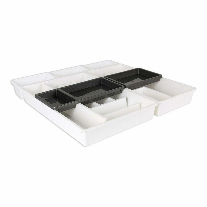 Organizador para Cubiertos Tontarelli Bella Blanco 7 Piezas 49,5 x 49,2 x 6,7 cm (4 Unidades) 1