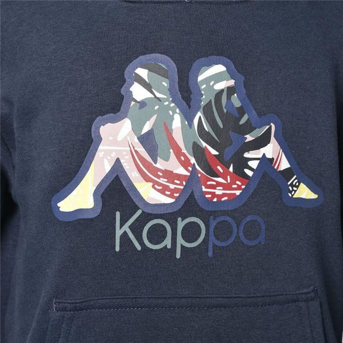 Sudadera con Capucha Niño Kappa Kappa Cache Azul oscuro