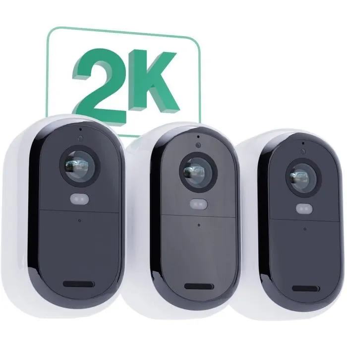 Arlo ARL1712272881981 Cámara de Seguridad Essential2 Pack 3 Resolución 2K Visión Nocturna a Color 1