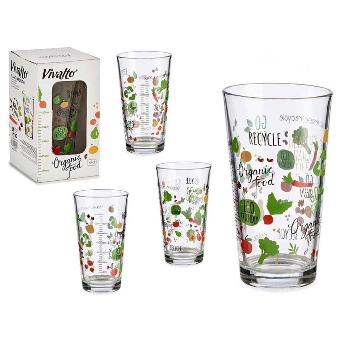 Vaso Medidor Organic 450Ml Vivalto 8X14CM (36 Unidades) Vaso Medidor Organic 450Ml Vivalto 8X14CM (36 Unidades)