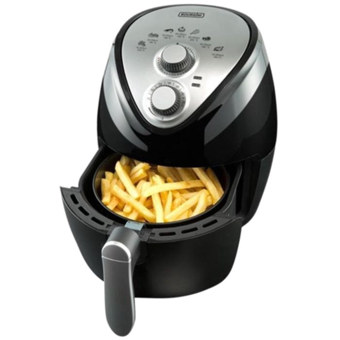 Bourgini Freidora Sin Aceite Air Frey 2.5L 1300W, Hornea y Fríe con 65% Menos Grasa, Antiadherente, Temporizador 30 Min
