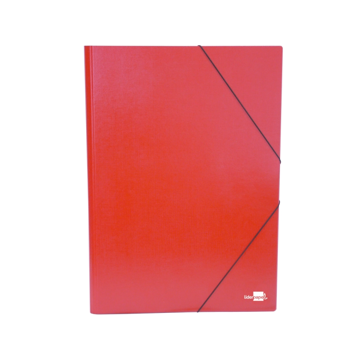 Liderpapel Carpeta para Planos A3, Cartón Gofrado, Cierre con Gomas, Pintado UVI, Rojo 1