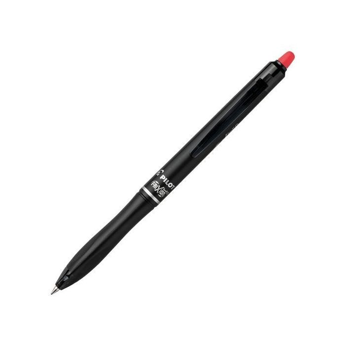 Pilot Bolígrafo Borrable Frixion Ball Plus 0.7 mm, Tinta Roja, Grip Antifatiga, Plástico Reciclado (Set de 10) (Set de 10)