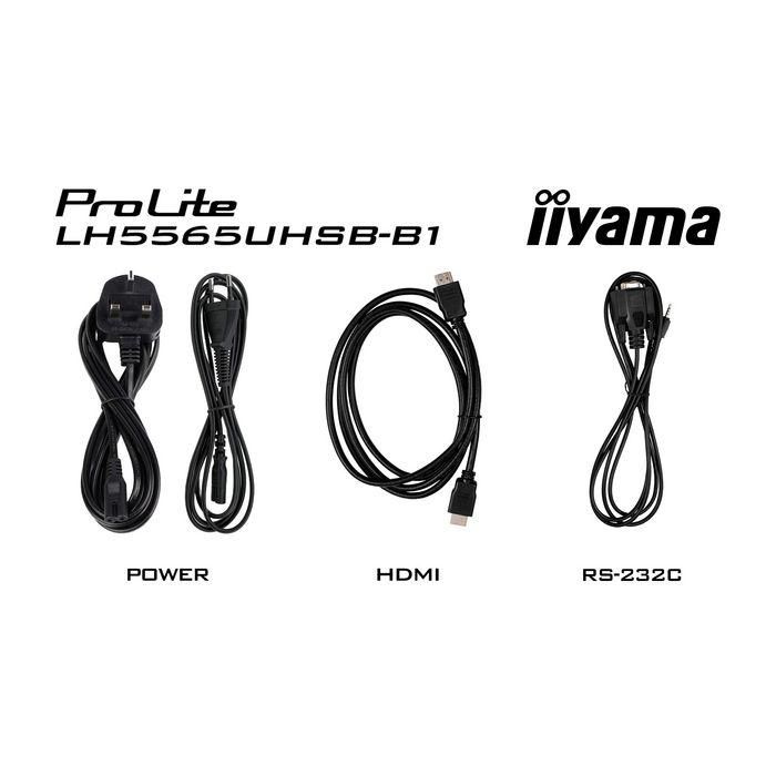 iiyama LH5565UHSB-B1 pantalla de señalización Diseño de quiosco 138,7 cm (54.6") LED Wifi 800 cd / m² 4K Ultra HD Negro Procesador incorporado Android 11 24/7 15 iiyama LH5565UHSB-B1 pantalla de señalización Diseño de quiosco 138,7 cm (54.6") LED Wifi 800 cd / m² 4K Ultra HD Negro Procesador incorporado Android 11 24/7 15