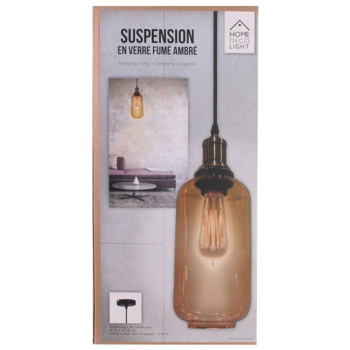 Lámpara Cristal Ahumado Home Deco Light 1