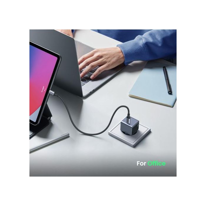 UGREEN 35041 Nexode S Cargador Rápido USB-C GaN de 30W para Teléfono Móvil, Batería Portátil, Teléfono Gris 9