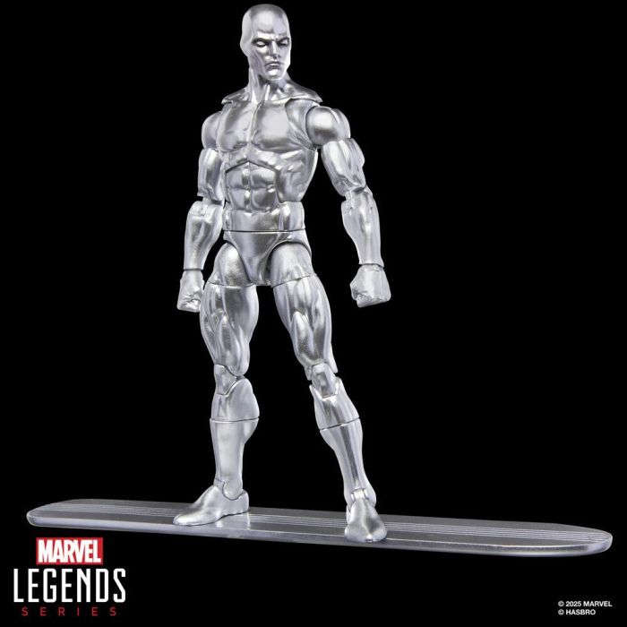 HASBRO Marvel Legends Series Figura Estela Plateada The Silver Surfer 15cm Articulada con 6 Accesorios y Tabla de Surf 6