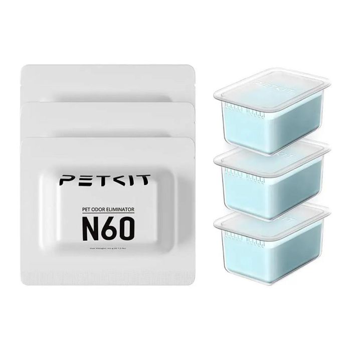 PETKIT N60 Recambio Desodorante para Arenero Automático, Pack de 3 Unidades, Compatible con PUROBOT ULTRA, MAX PRO, CRYSTAL DUO 0 PETKIT N60 Recambio Desodorante para Arenero Automático, Pack de 3 Unidades, Compatible con PUROBOT ULTRA, MAX PRO, CRYSTAL DUO 0