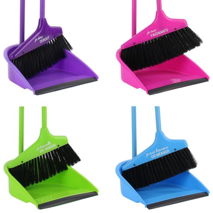 Je cherche une Idee Escoba y Recogedor de Pie con Mangos Largos - Medidas 24x25 cm h.83 cm 2
