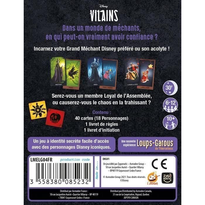 Asmodee Hombres Lobo de Thiercelieux: La Asamblea de los Villanos - Juego de Mesa Edición Disney para 6-12 Jugadores, +10 Años, 30 Minutos 1