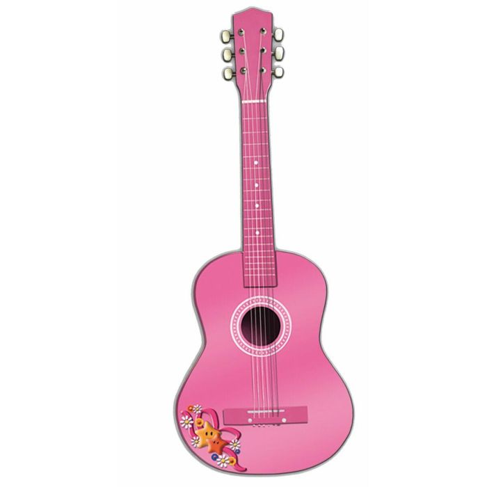 Guitarra madera 75cm. color rosa Guitarra madera 75cm. color rosa