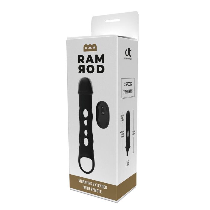 Funda para pene Dream Toys Ramrod Negro Ø 4,2 cm 1 Funda para pene Dream Toys Ramrod Negro Ø 4,2 cm 1