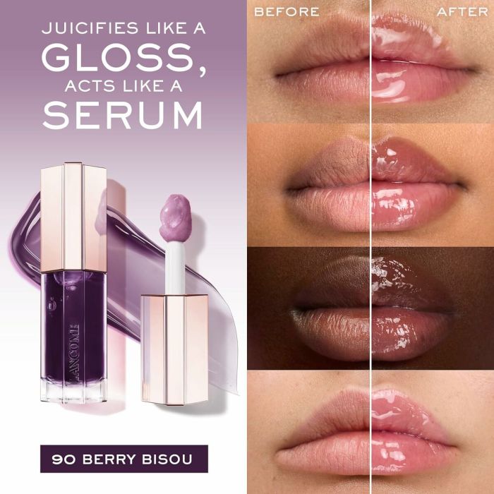 Gloss Lancôme IDÔLE MAKE-UP Morado Nº 90-Berry Bisou 9 ml 9 Gloss Lancôme IDÔLE MAKE-UP Morado Nº 90-Berry Bisou 9 ml 9