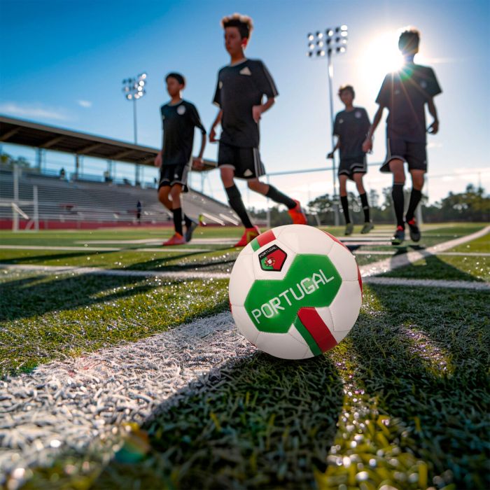Balón de Fútbol Aktive Portugal Talla 5 22 x 22 x 22 cm 12 Unidades 5