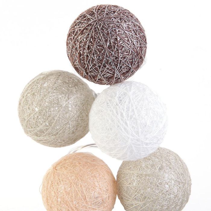 Home Deco Light Guirnalda de 10 Luces LED Marrón, Decoración para el Hogar, 192 cm 2