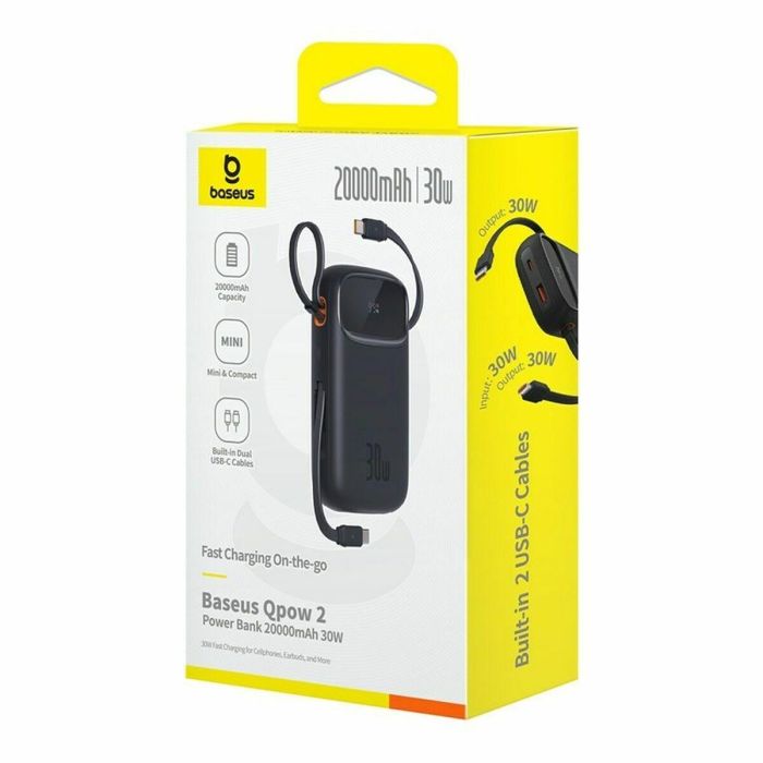 Powerbank Baseus P10055009113-00 Negro 20000 mAh Powerbank Baseus P10055009113-00 Negro 20000 mAh