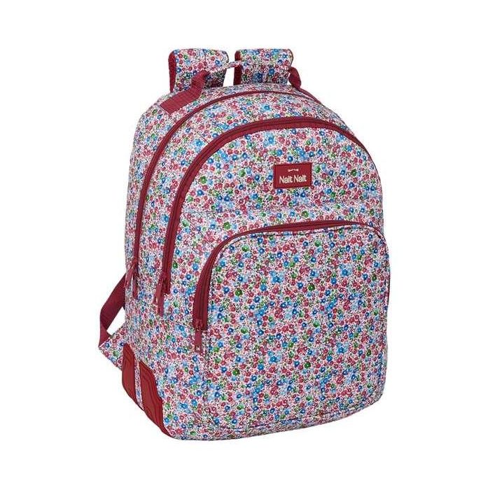 Mochila Safta Doble Con Cantoneras Adaptable A Carro Nait Nait Floresistente Coimbra Burdeos 420x320x150 3 Mochila Safta Doble Con Cantoneras Adaptable A Carro Nait Nait Floresistente Coimbra Burdeos 420x320x150 3