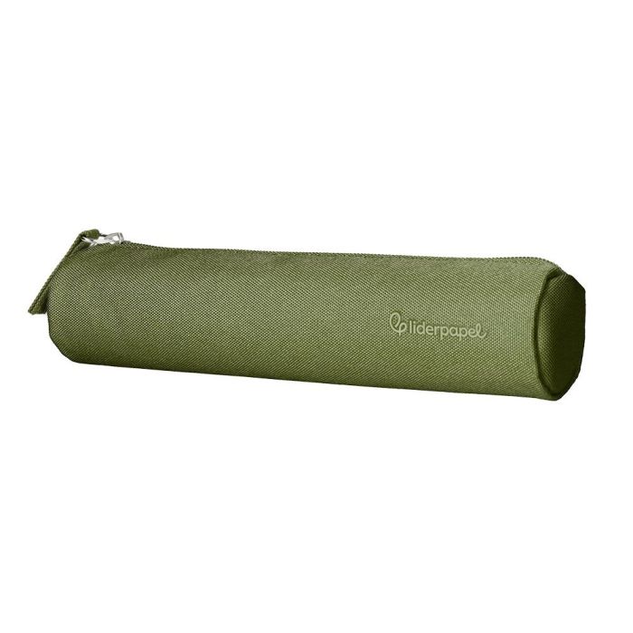 Estuche Portatodo Liderpapel Slim Cilindrico 220x45 mm Verde Militar 2