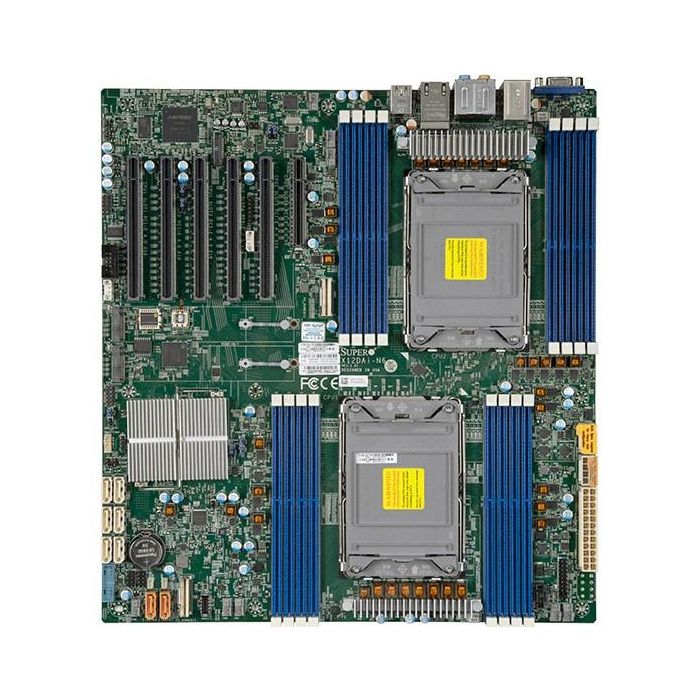 Supermicro X12DAI-N6 Placa Base para Servidor – Doble LGA-4189, 16x DDR4, 2x 1GbE LAN, Licencia OOB Incluida