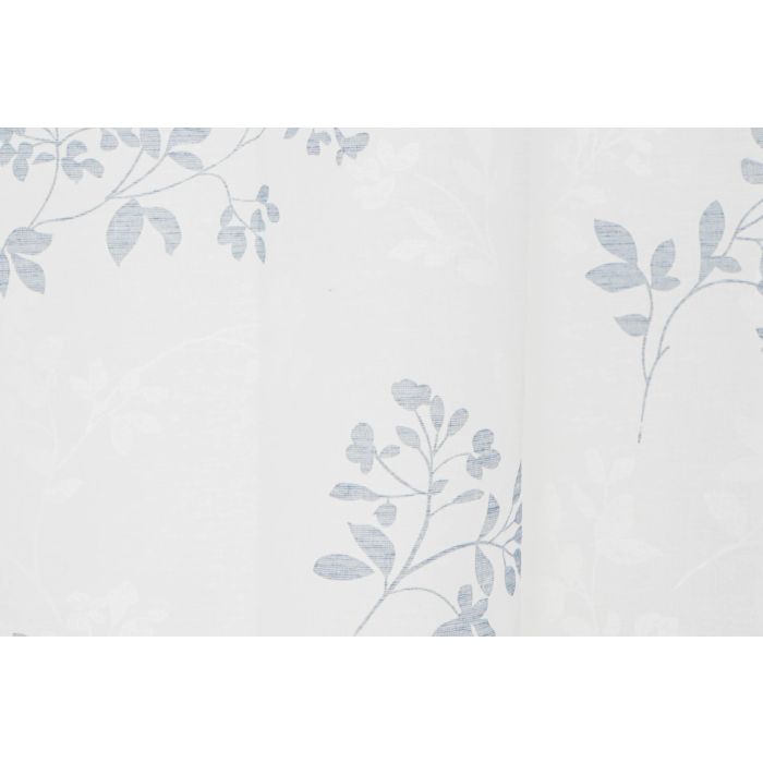DKD Home Decor Cortina Visillo Shabby de Hojas Azul y Blanco 270 x 140 cm Poliéster Pack 2 Unidades 110 gsm 2 DKD Home Decor Cortina Visillo Shabby de Hojas Azul y Blanco 270 x 140 cm Poliéster Pack 2 Unidades 110 gsm 2