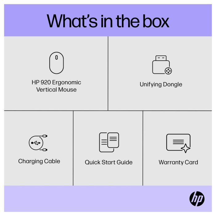 HP Raton 920 ERGONOMICO vertical inalambrico
