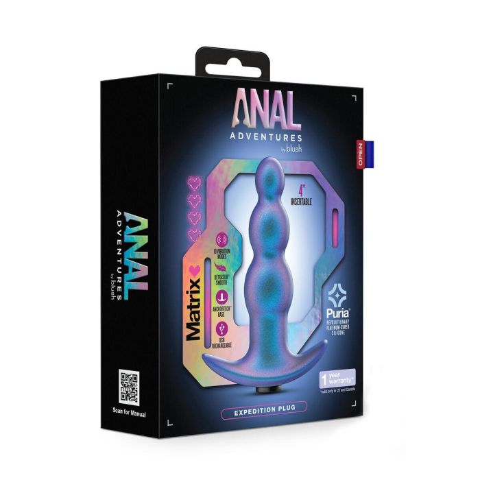 Plug Anal Blush Anal Adventures Azul (10,2 cm) 1 Plug Anal Blush Anal Adventures Azul (10,2 cm) 1