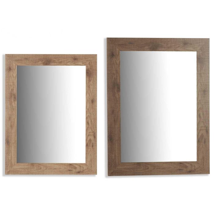 Espejo Moldura Pino Marron 64X84 Cm Giftdecor (2 Unidades) Espejo Moldura Pino Marron 64X84 Cm Giftdecor (2 Unidades)