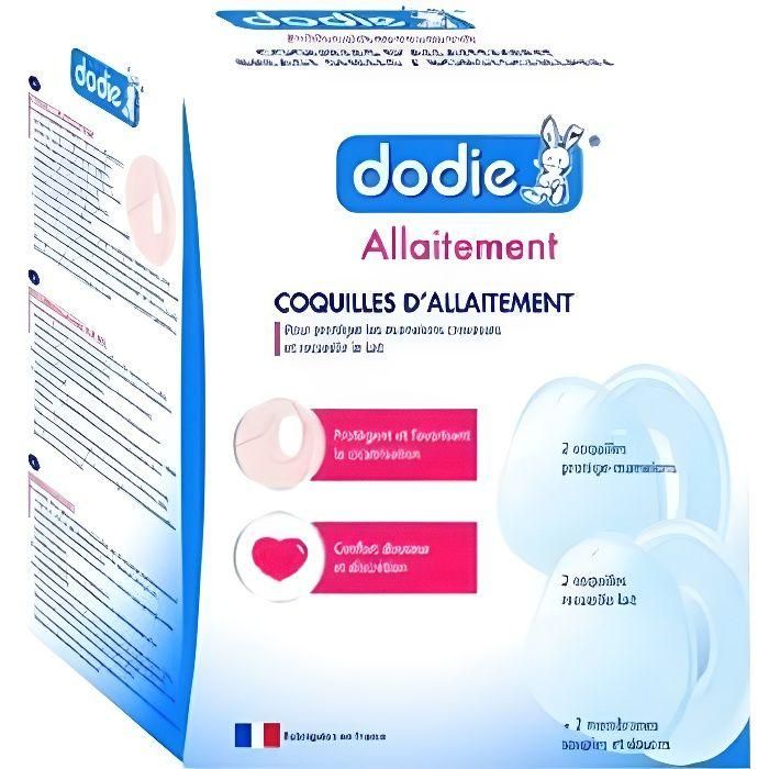 DODIE Conchas de lactancia x4 protectoras, para pezones agrietados y sensibilidad, facilita la curación y protege de la fricción