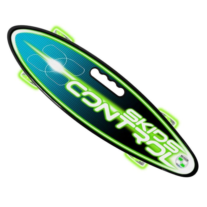 Stamp Skateboard SKIDS CONTROL con Ruedas Iluminadas y Asa, 24x7 pulgadas (61x18 cm), Cubierta de PP y Ejes de Aluminio 4