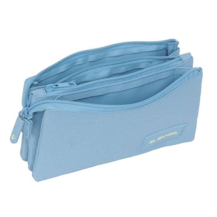 Portatodo triple el ganso basics "cerulean" 22x12x3 cm 2 Portatodo triple el ganso basics "cerulean" 22x12x3 cm 2