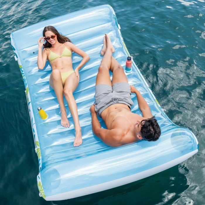 Colchoneta Hinchable Intex 224 x 165 x 150 cm (2 Unidades) 4 Colchoneta Hinchable Intex 224 x 165 x 150 cm (2 Unidades) 4